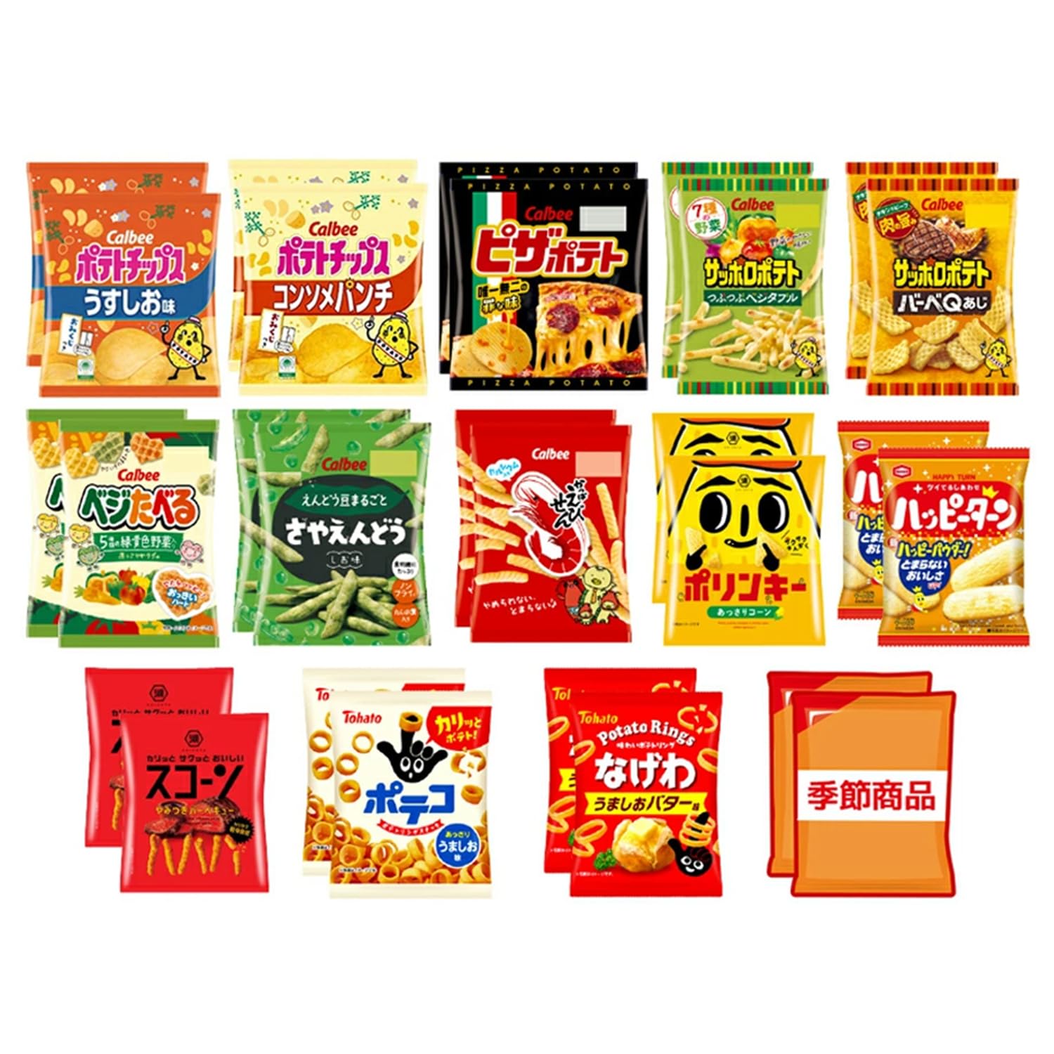 Amazon.co.jp: スナック菓子 ミニ サイズ 小袋 14種 詰め合わせ セット